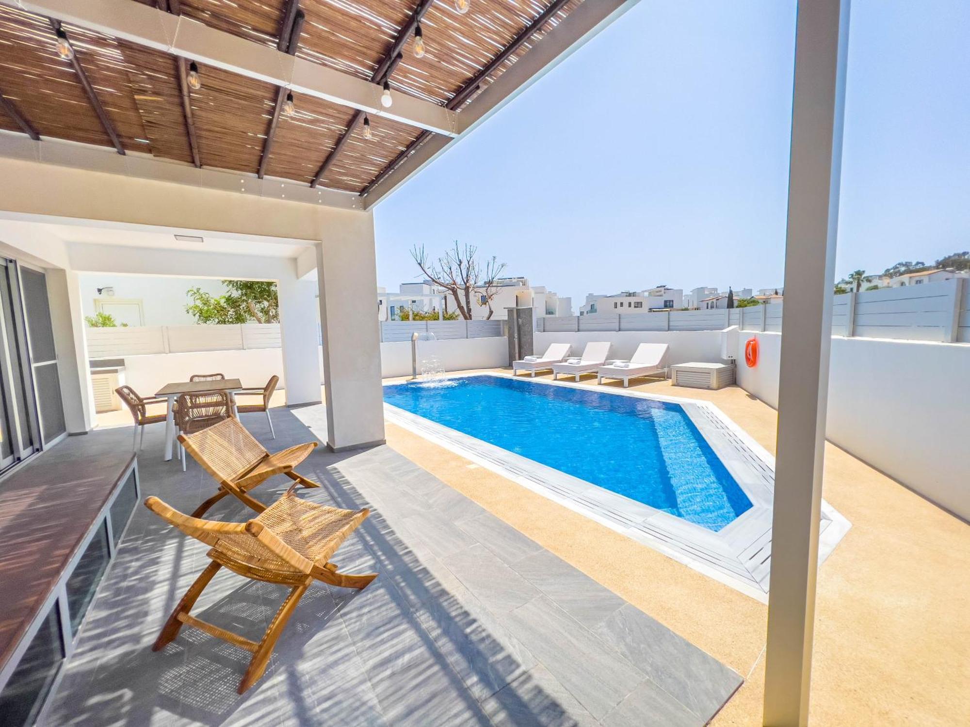 Geo Panoramic Villa +Pool +Game Room +Gym Protaras Extérieur photo