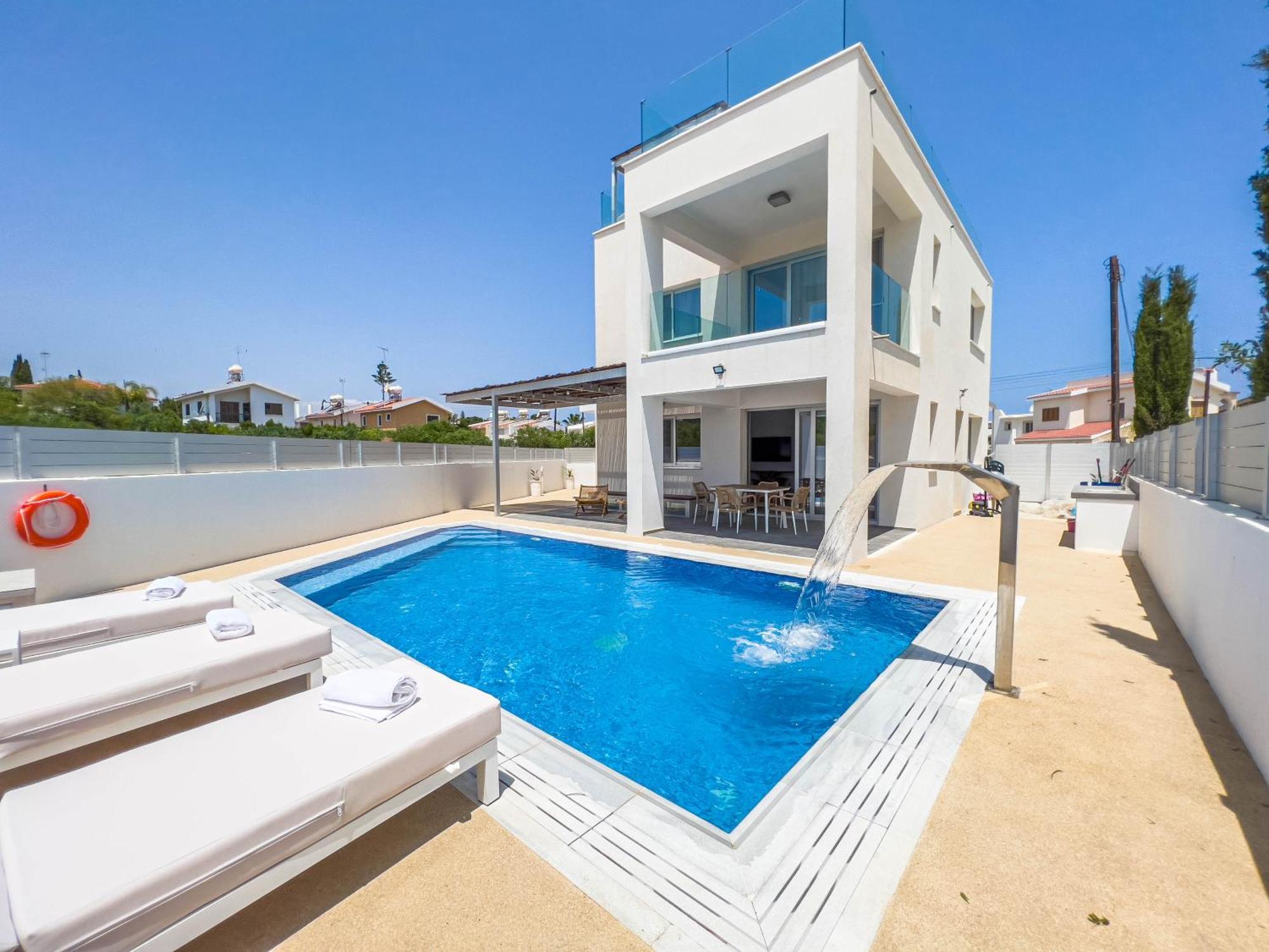 Geo Panoramic Villa +Pool +Game Room +Gym Protaras Extérieur photo