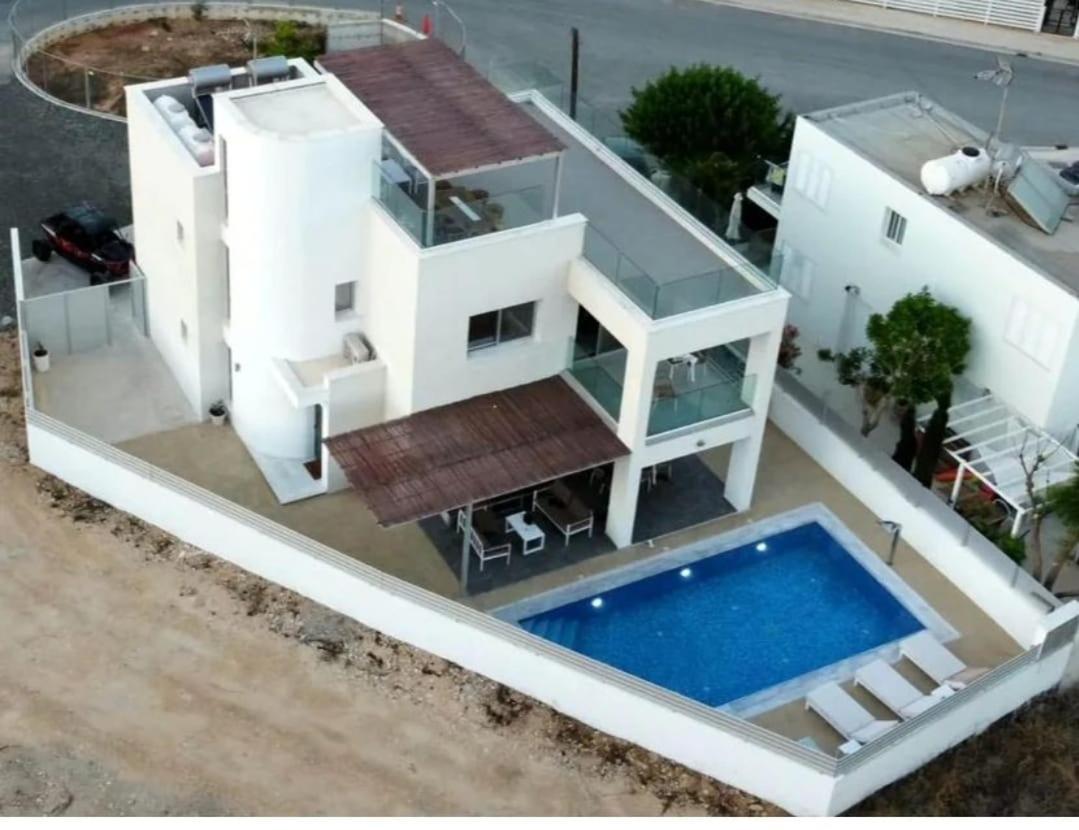 Geo Panoramic Villa +Pool +Game Room +Gym Protaras Extérieur photo